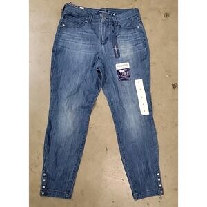 Badolinon Jeans Women's Size 4 Lisbeth Curvy Skinny Crop Snap Hem (29x27rvy